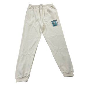 Vintage Lee Women's White Sweatpants With Elastic Waistband Sz XL - New